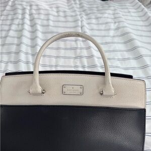 Kate Spade Black and Cream Satchel